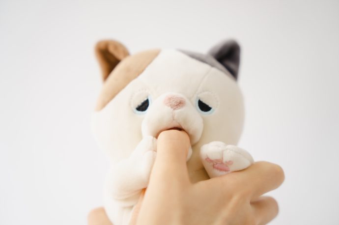This robotic cat will nibble on your finger in a quirky attempt to reduce your stress