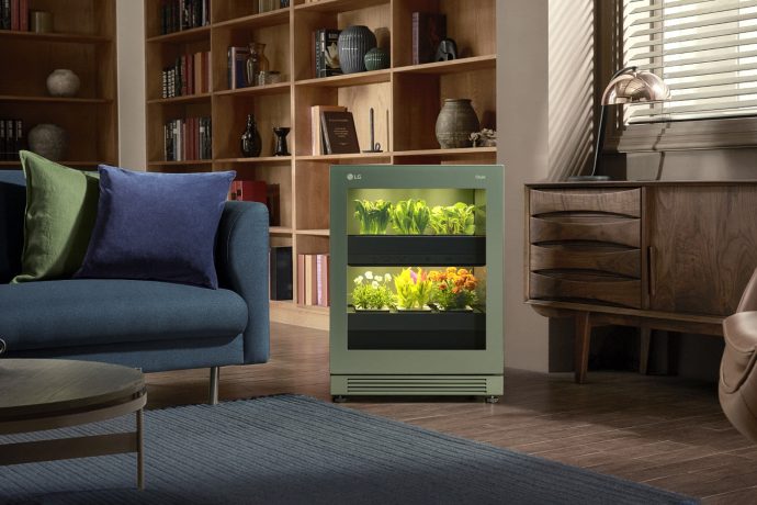 LG’s latest indoor gardening appliance stands at 3 feet tall and will automatically grow all your plants for you