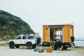 This traveling tiny home goes from work to home and anywhere there is a road