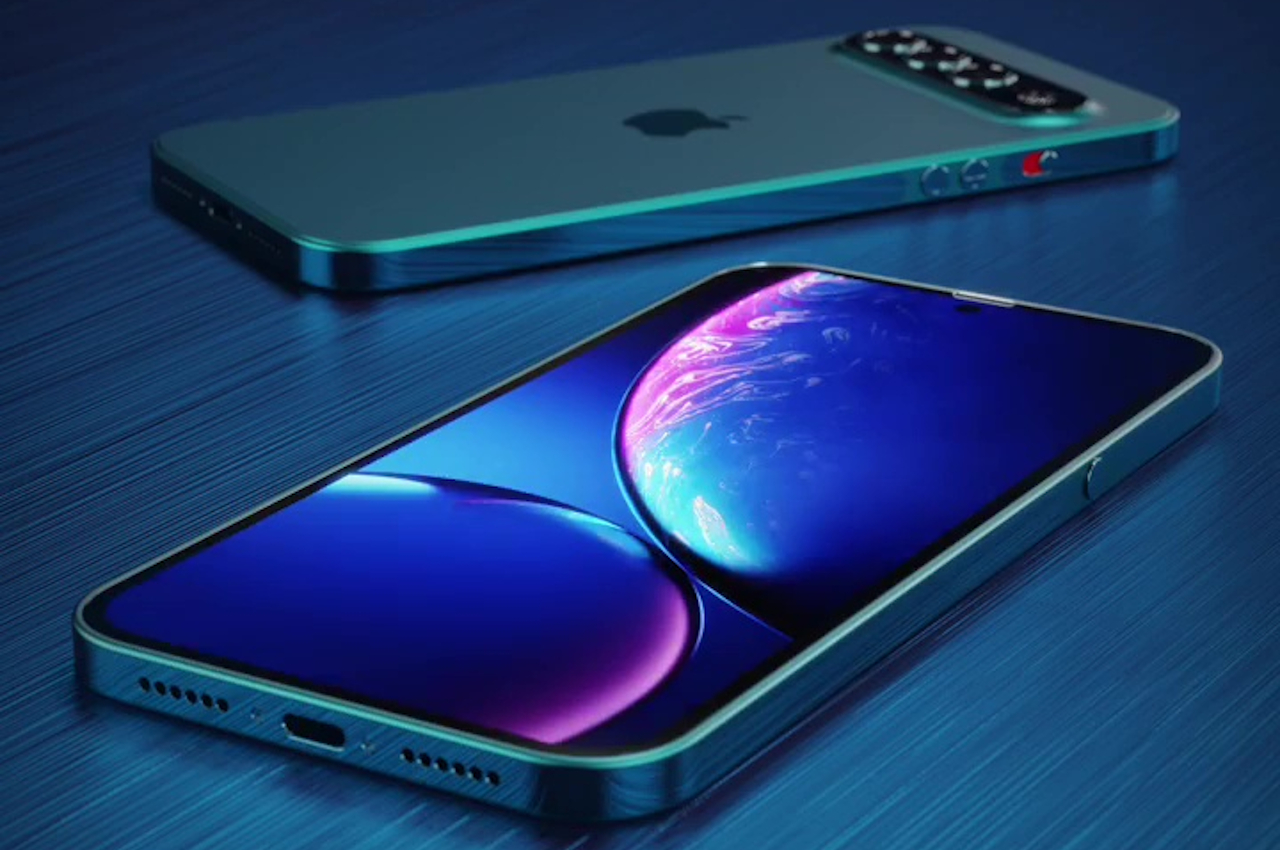  A render of the iPhone 16 Pro Hybrid AI Concept shows a sleek design with a large display and a triple-lens rear camera system.