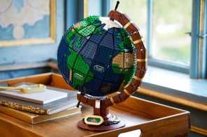 Meet the LEGO Globe – so you can make your travel plans while spinning on its axis