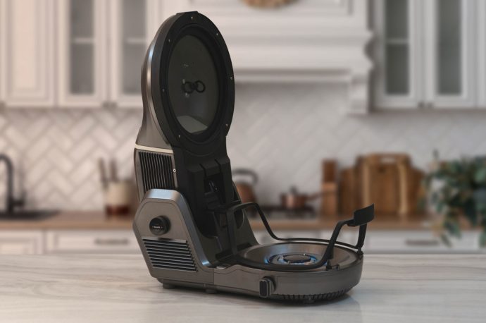 This futuristic-looking cooking device promises shorter cooking times and smaller electricity bills