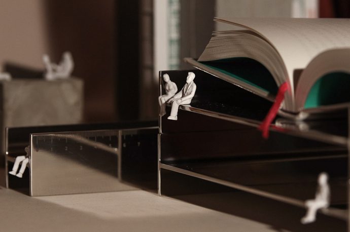 Create mini cityscapes on your work desk with this collection of architecture-inspired desk organizers
