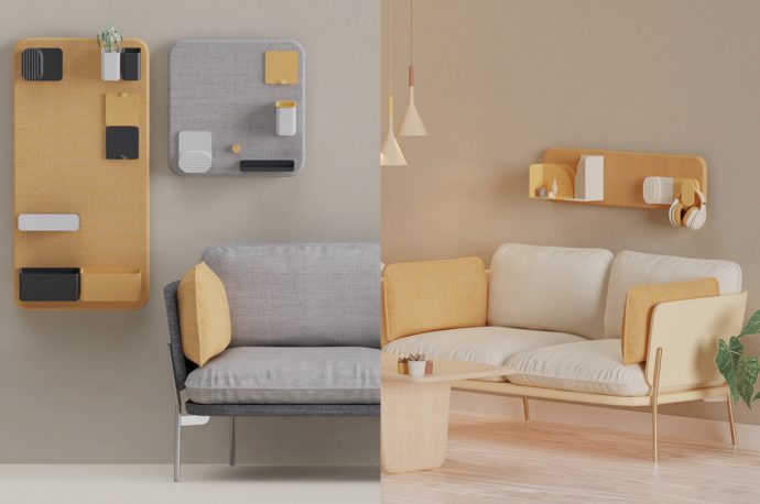 This modular wall storage concept is perfect for tiny homes
