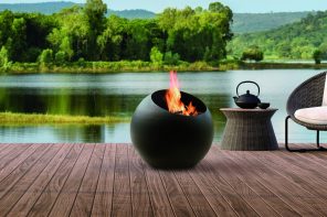 This spherical fire pit comes in a striking form fit for any modern outdoor space