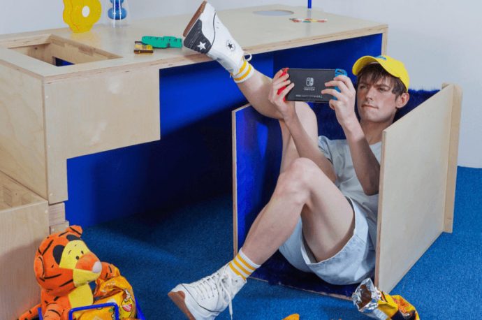 Your childhood fort gets a grownup upgrade with this modular desk design