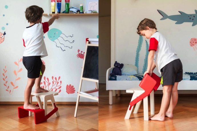 Flip Flap Childrens Chair Step Stool Ladder