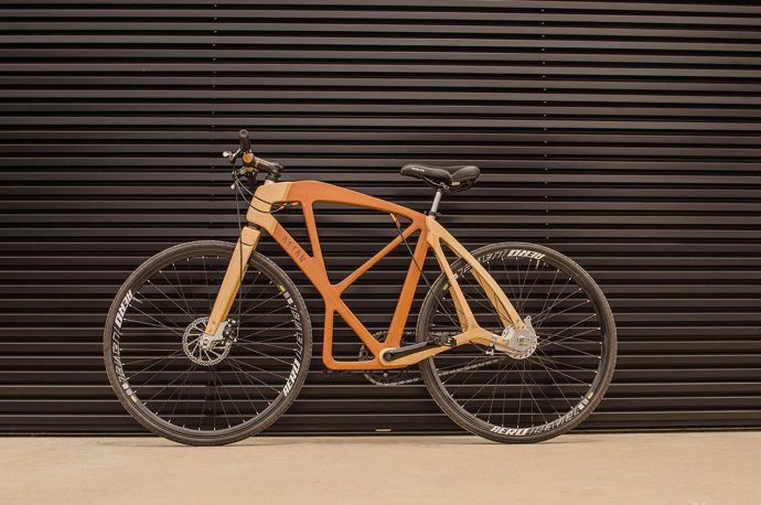 This plant-based bike is made from natural fibers and glued together with plant resin