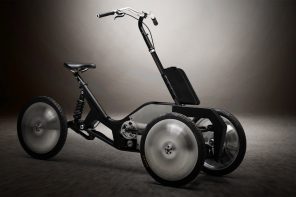This e-trike maintains the stability of a three-wheeler, but can lean into corners with the ease of a two-wheeler