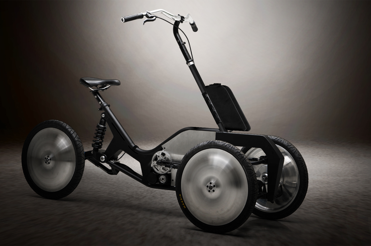 #This e-trike maintains the stability of a three-wheeler, but can lean into corners with the ease of a two-wheeler