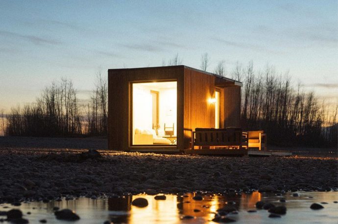 This collection of tiny homes uses clean construction to build sustainable, small-footprint prefab residences