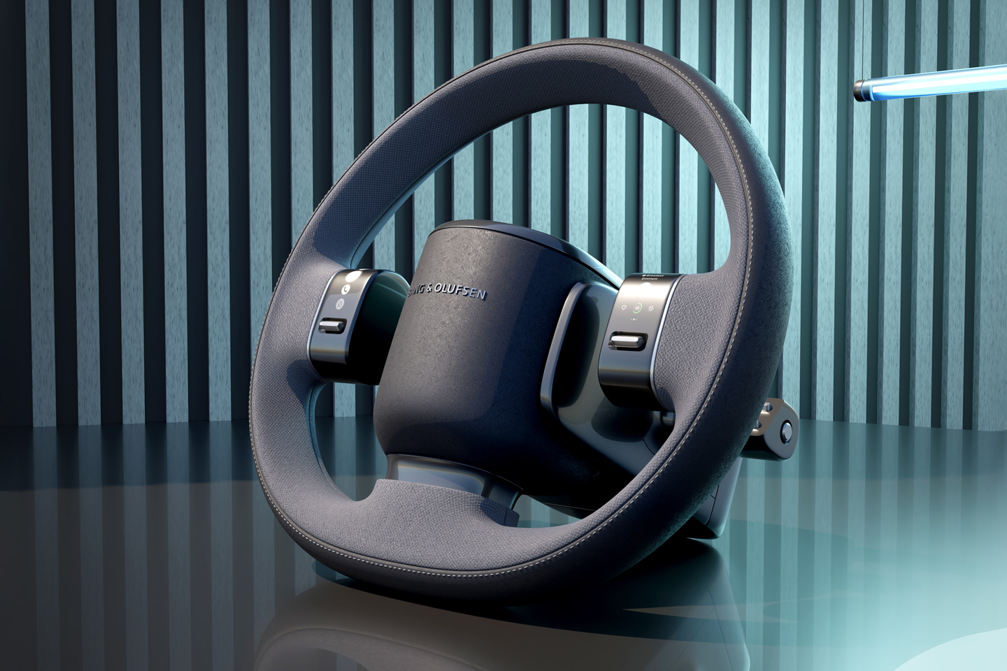 #Bang & Olufsen Steering Wheel Concept paints a wild picture of the future of infotainment and smart cars