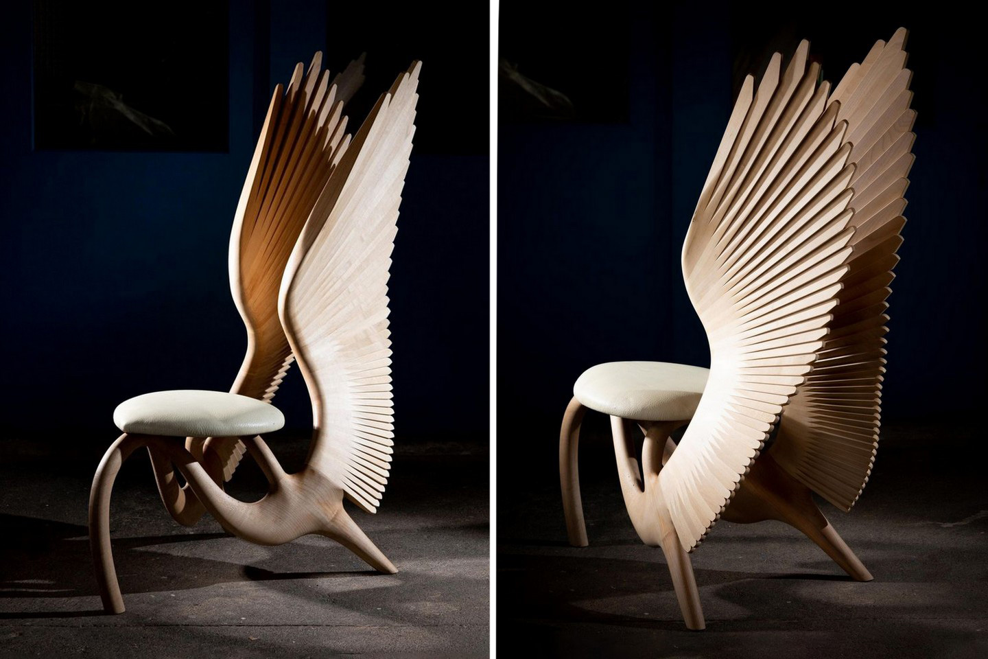 #The Sycamore Chair’s unique hand-carved backrest makes it look like you’ve got wings!