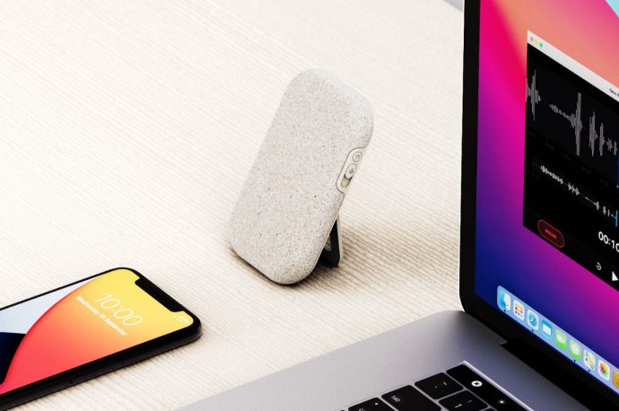 Desk microphone concept can save space for your work area