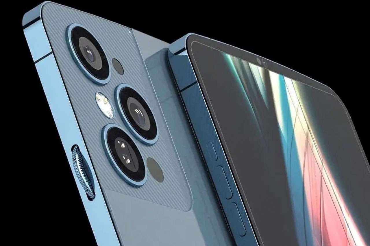 The iPhone 15 concept features a scroll wheel next to the periscope
