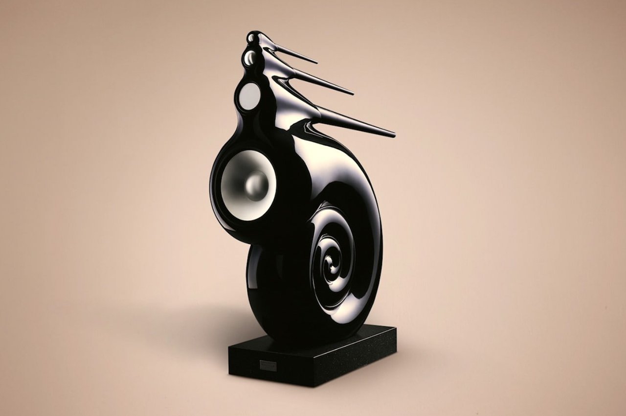 #Nautilus loudspeaker is a snail-like conversation-starting art piece for your living room