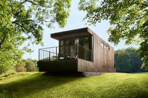 Off-grid, prefab cabins on wheels by Nomadic hospitality create portable space for travelers to escape from city life