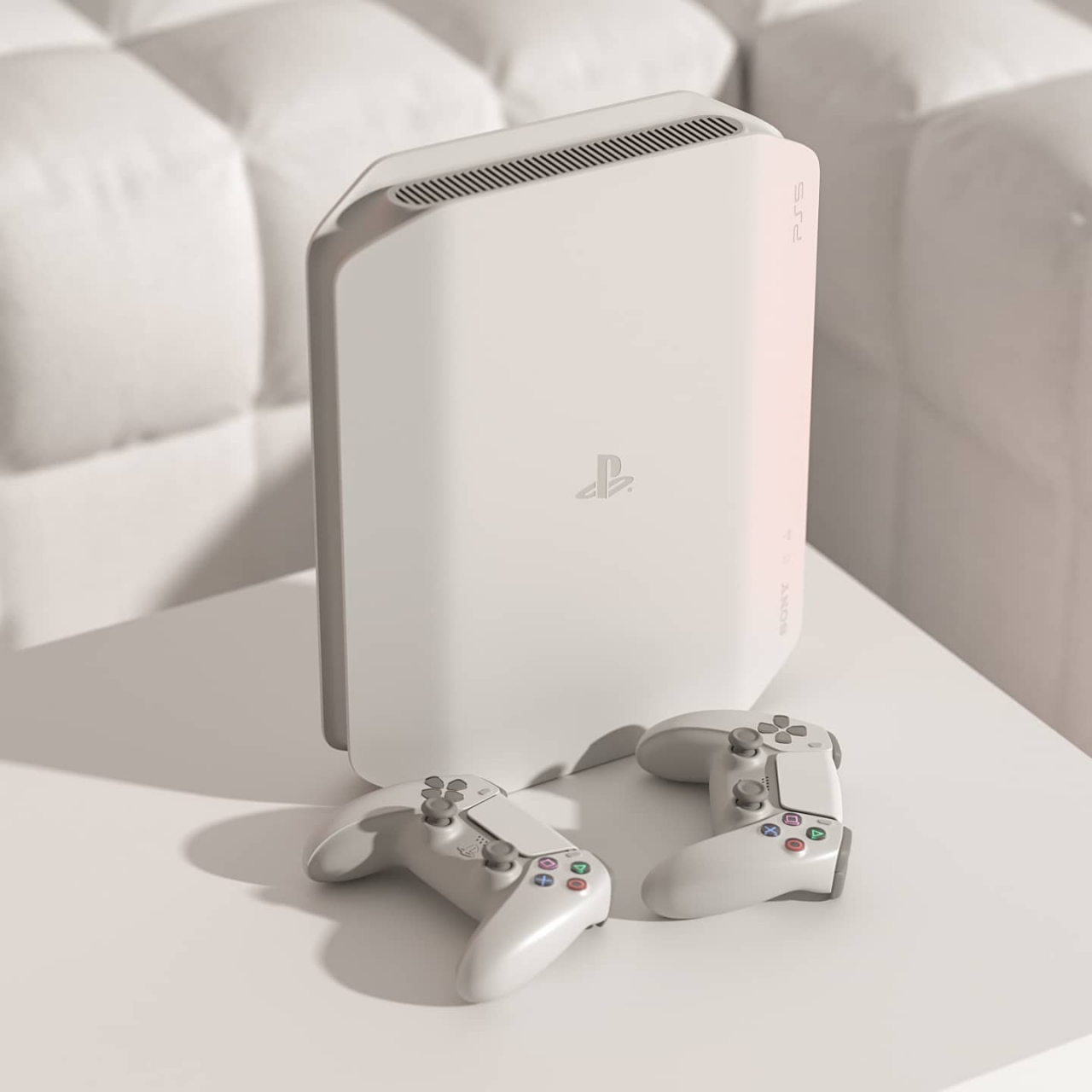 PS5 concept in white is a minimalist lover's dream – Designlab