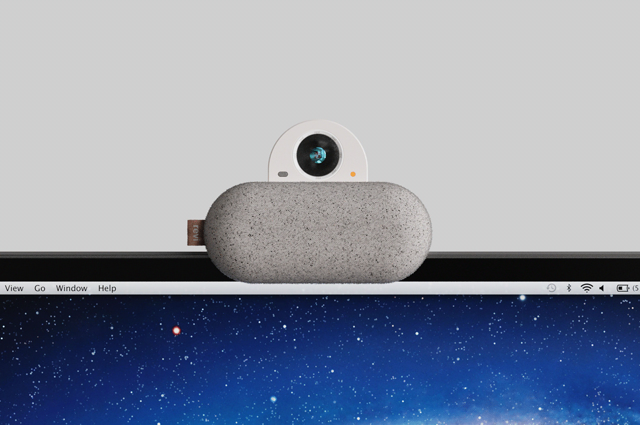 #Revi is a fabric-covered pebble that is a webcam and smart speaker in one