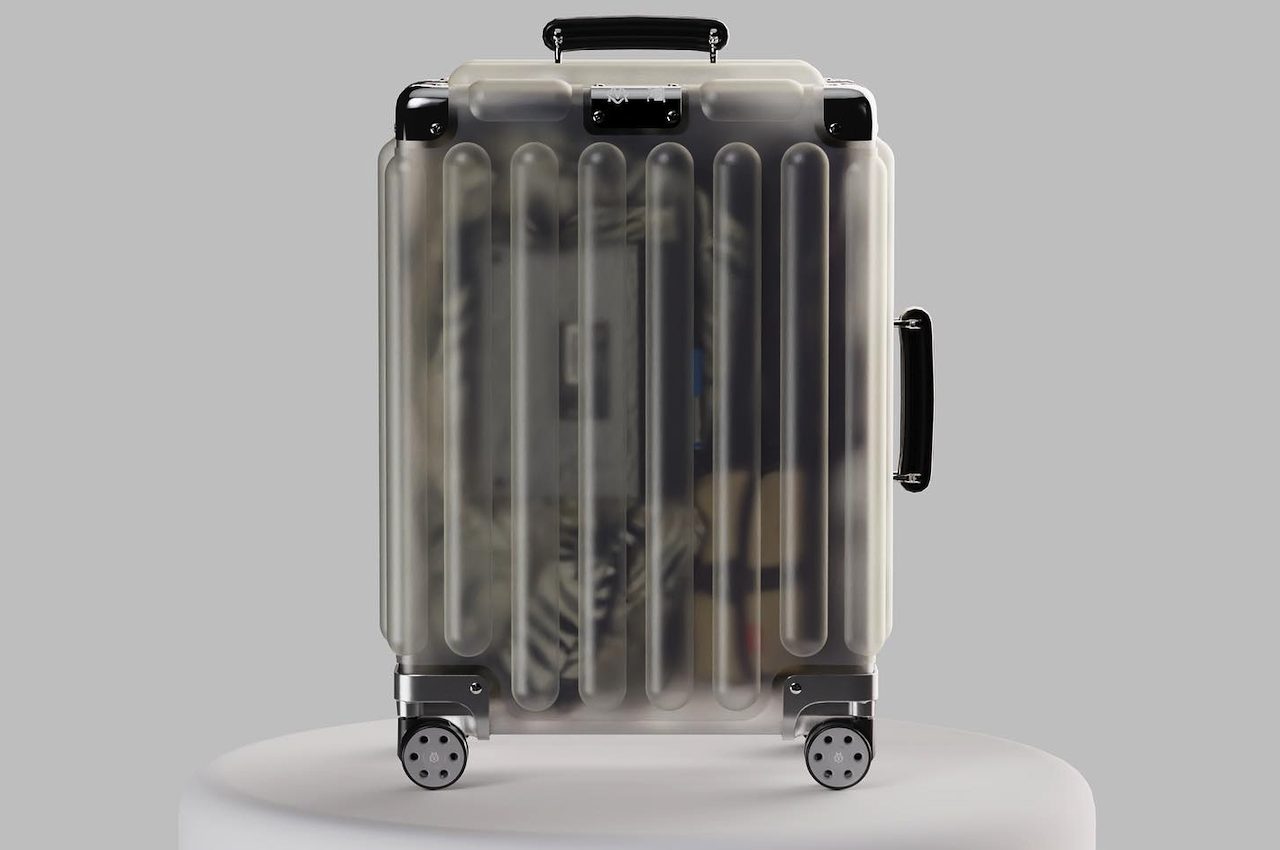 The Running Guy Semi-Translucent Luggage Where to Buy