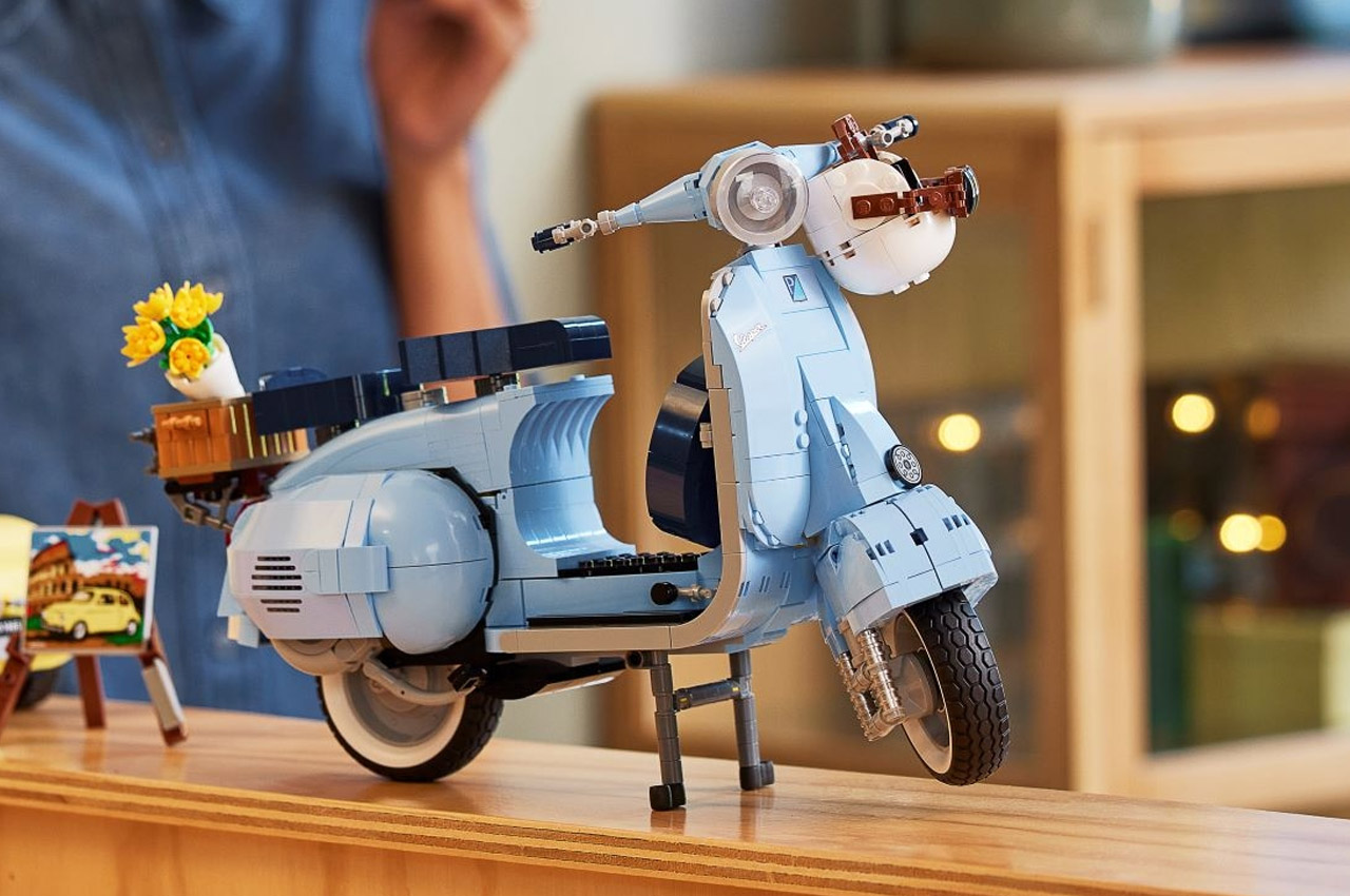 LEGO's immensely detailed Vespa 125 in striking pastel blue color will have  fans floored starting March 1 - Yanko Design