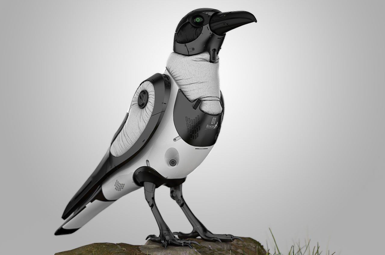 This robotic crow is a drone giving us weirdly futuristic x Game of Thrones vibes - Yanko Design