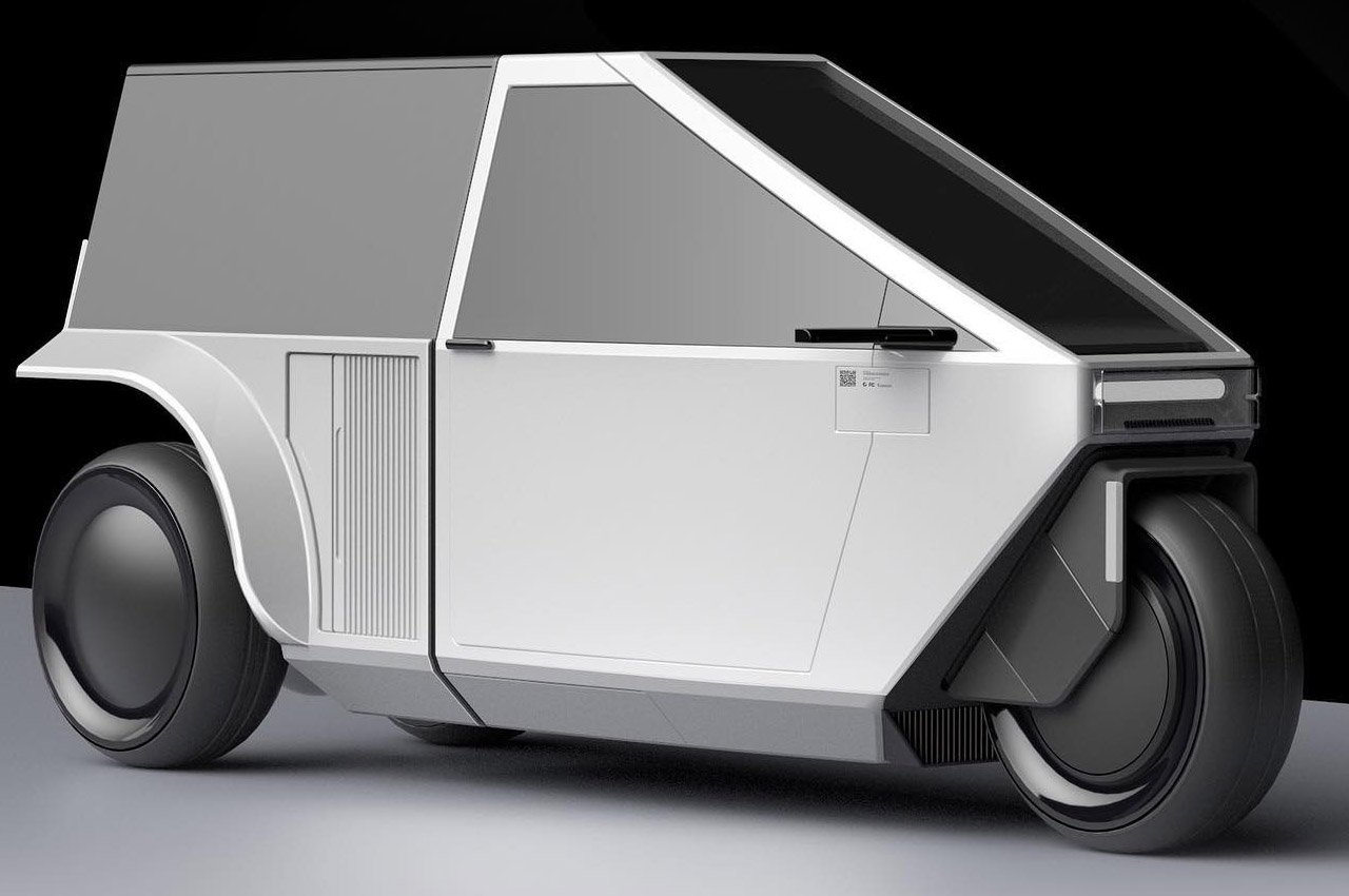 #This solar cargo bike boasting the edgy Cybertruck DNA is a safe ride for dystopian future