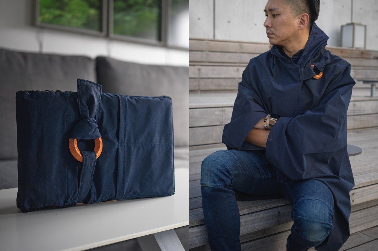 Origami is a gadget pouch that you can also use as a modern kimono