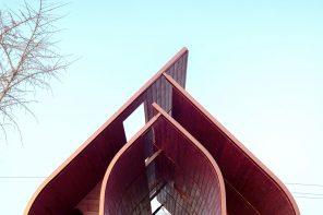 Human behavior defines the layout of this elemental pavilion to bring visitors a unique spatial experience