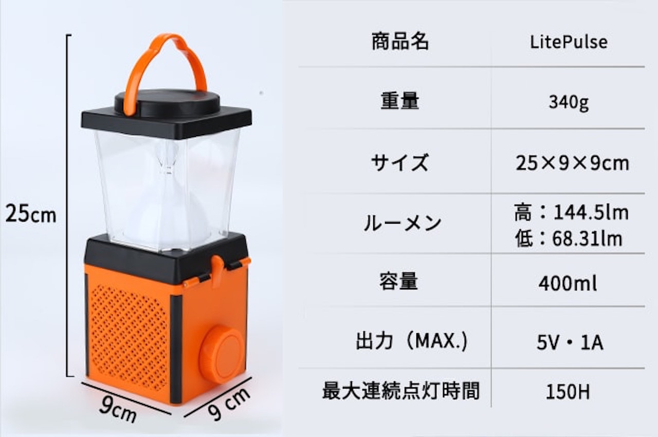 Litepulse Eco-lantern Lights Specs