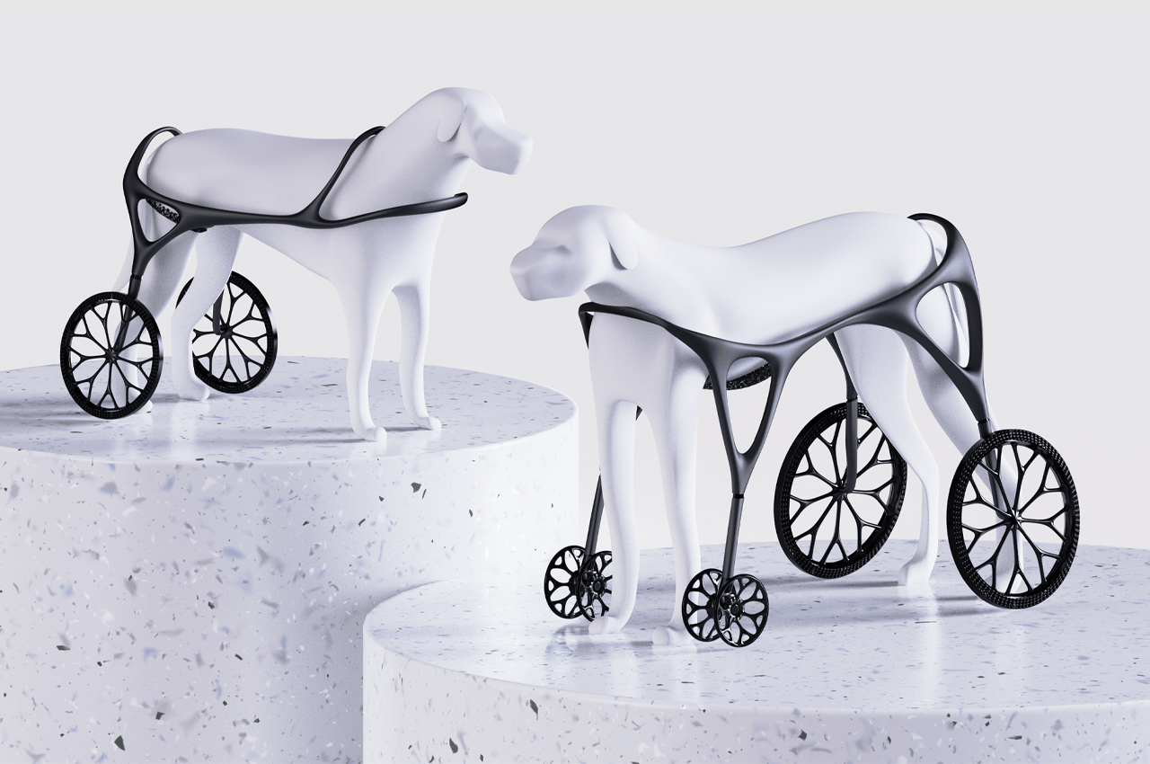#Parametric design systems can produce a customizable, 3D-printed wheelchair for aging dogs