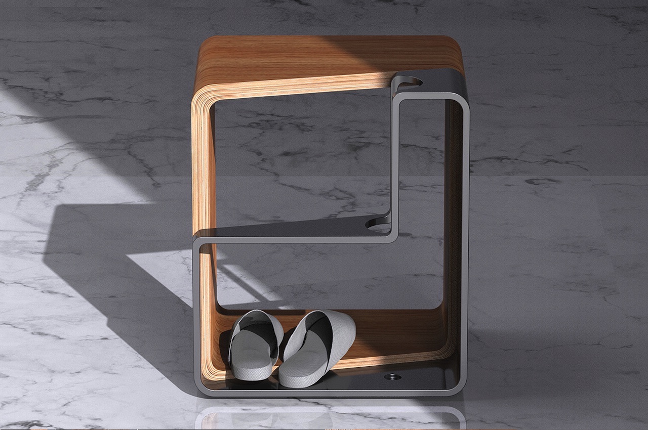 Front Stool’s intuitive design allows it to function beyond as an entryway seat