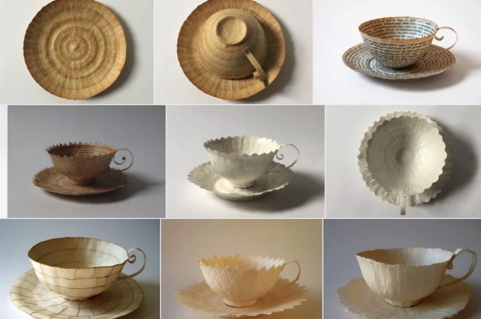Cecilia Levy Paper Art Cups