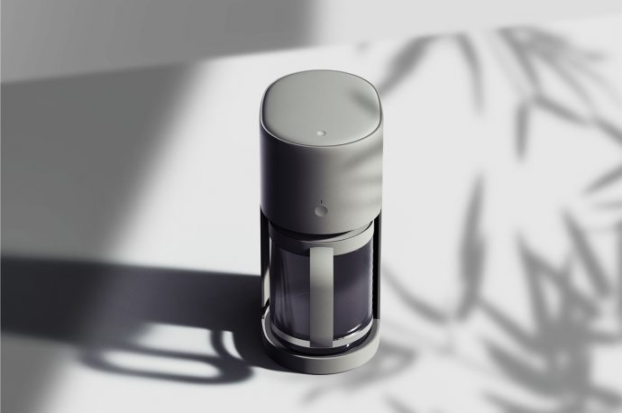 This minimalist coffee maker ditches all of the frills for a single-button operation