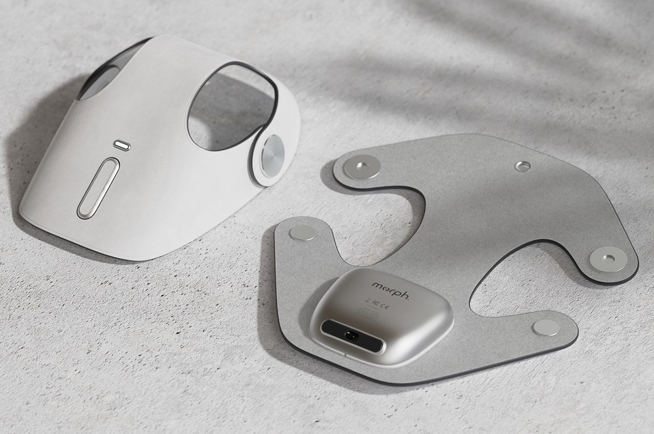 A flatpack wireless mouse that’s highly customizable depending on hand shape
