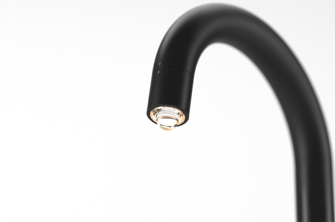 #This minimalist table lamp design was inspired by water droplets and kitchen faucets