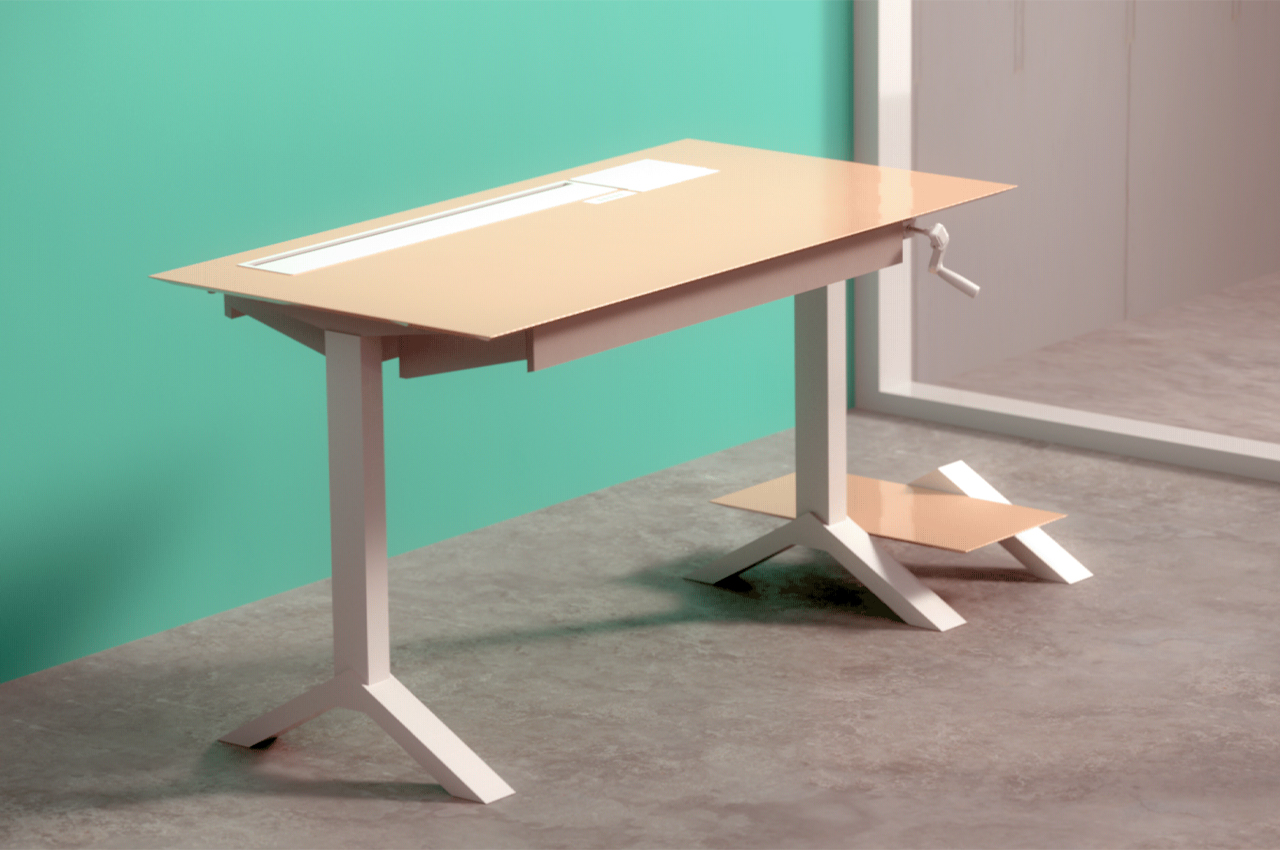 #Conceptualized for designers, this multifunctional desk adapts to meet your work tasks
