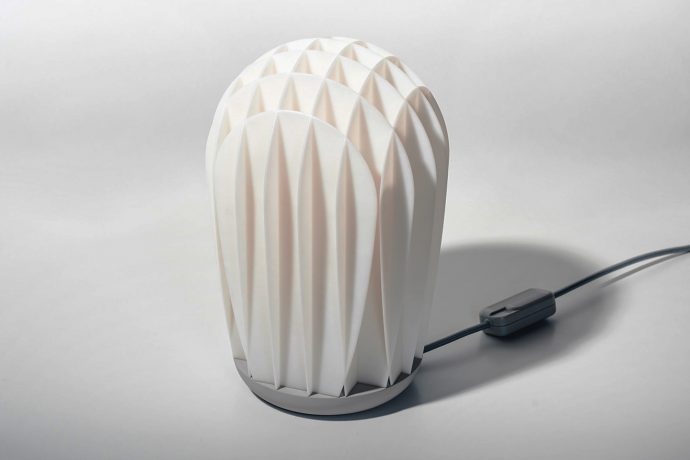 Gantri’s 3D-printed Sopp Table Lamp visually explores the idea of ‘Less Is More’