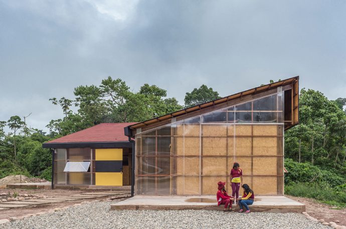 Bioclimatic dorms provide safe housing for young students in Peru