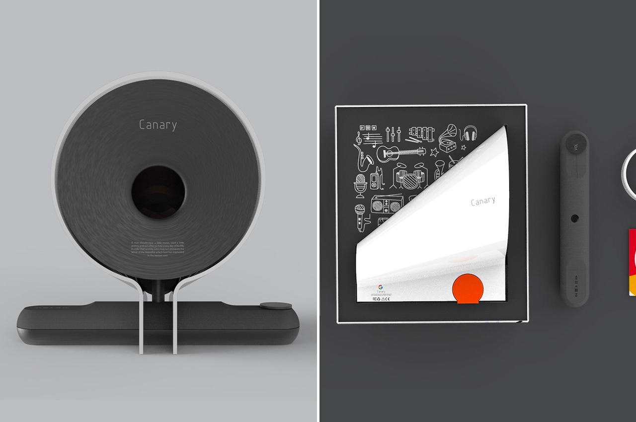 #Canary Smart Speaker concept inspired by a bird, can do two-way conversations