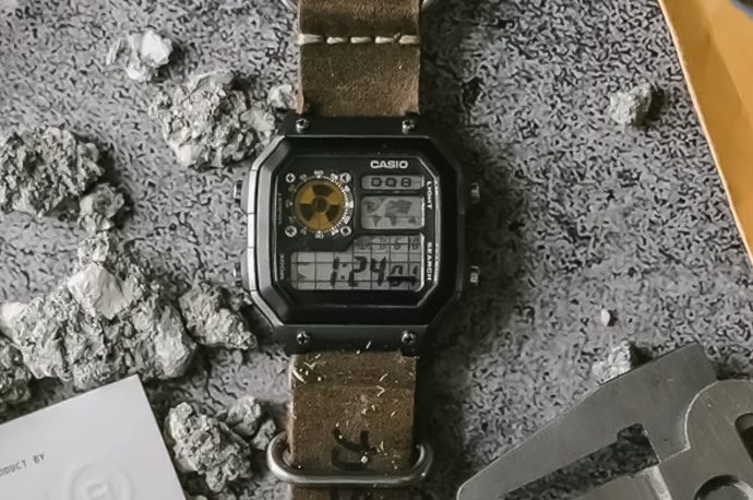 CasiMod Nuclear Royale is a tougher-looking custom Casio AE1200 mod