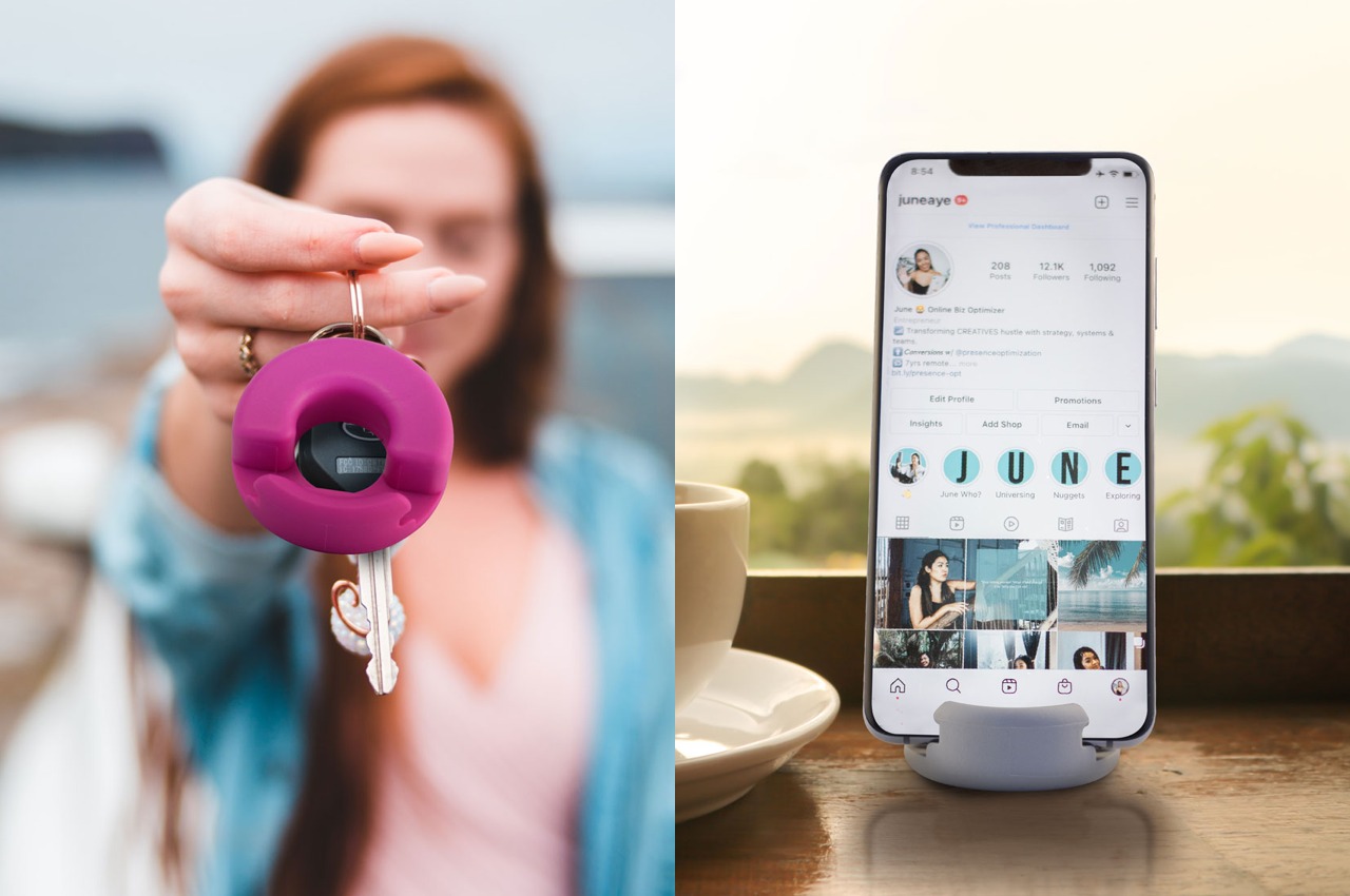 #This CES Award-winning smartphone stand is tiny enough to fit on your keychain