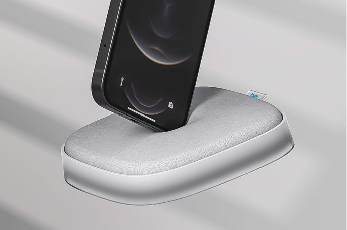 Memory foam wireless charger gives your smartphone a charge and a rest