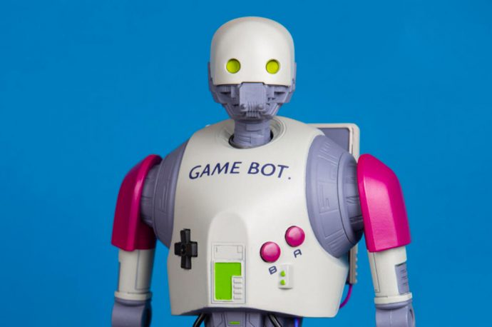 Game Bot reimagines an iconic gaming handheld as a toy you can play on