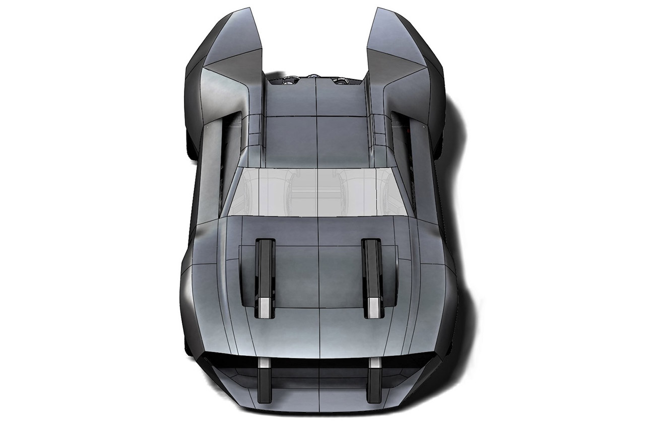 The Batman BAtmobile blueprints by Andries van Overbeeke 9