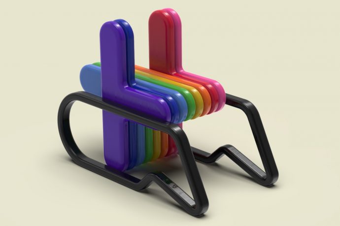 Kidzilla colorful chair can transform into a desk and an activity station