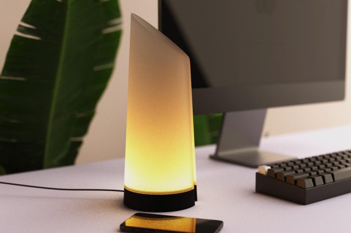 LAMPE looks like a hollow candle to give you a softer, more comforting glow