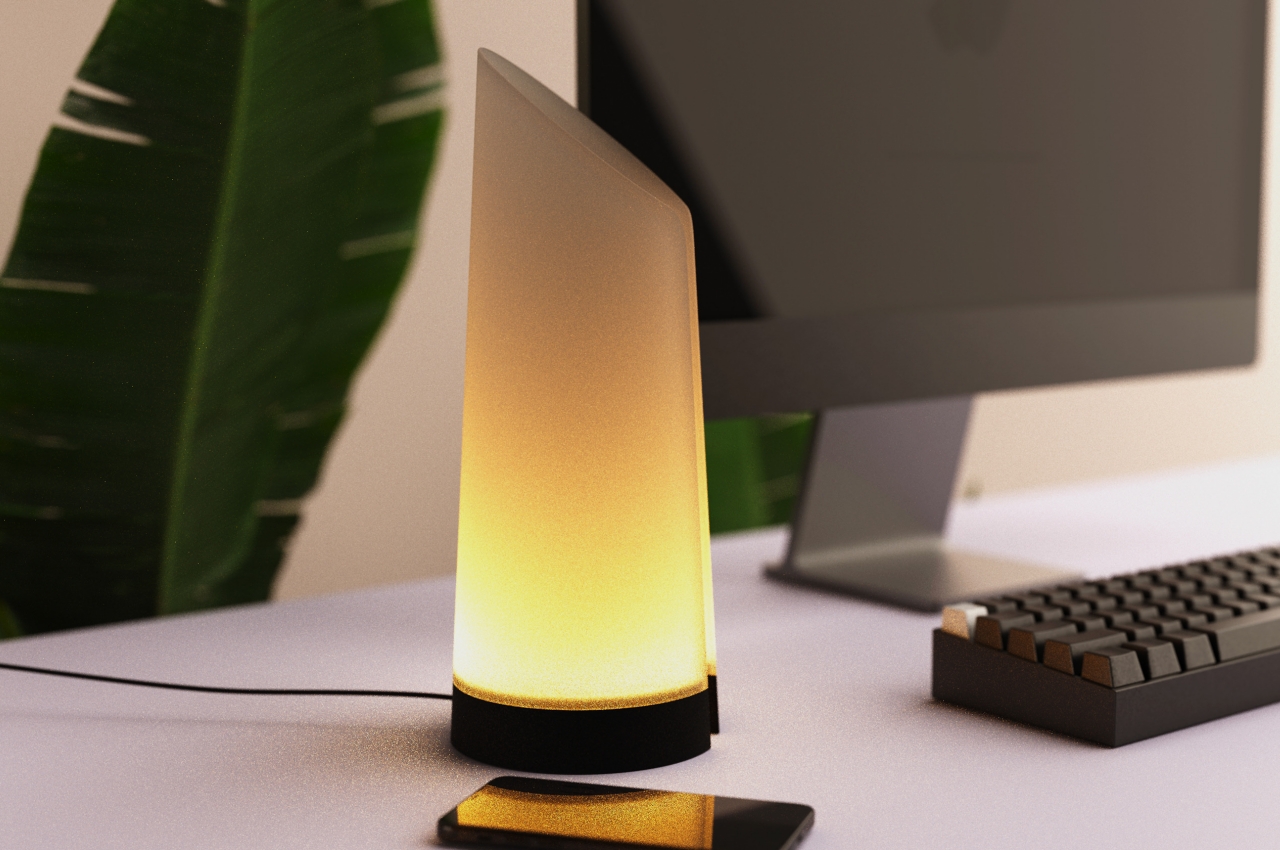 #LAMPE looks like a hollow candle to give you a softer, more comforting glow