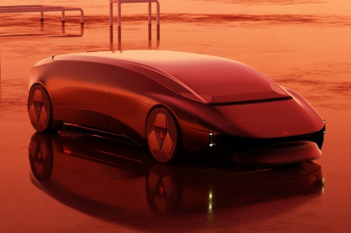 Mitsubishi-inspired Shinkansen car imagines high-speed travel of the future