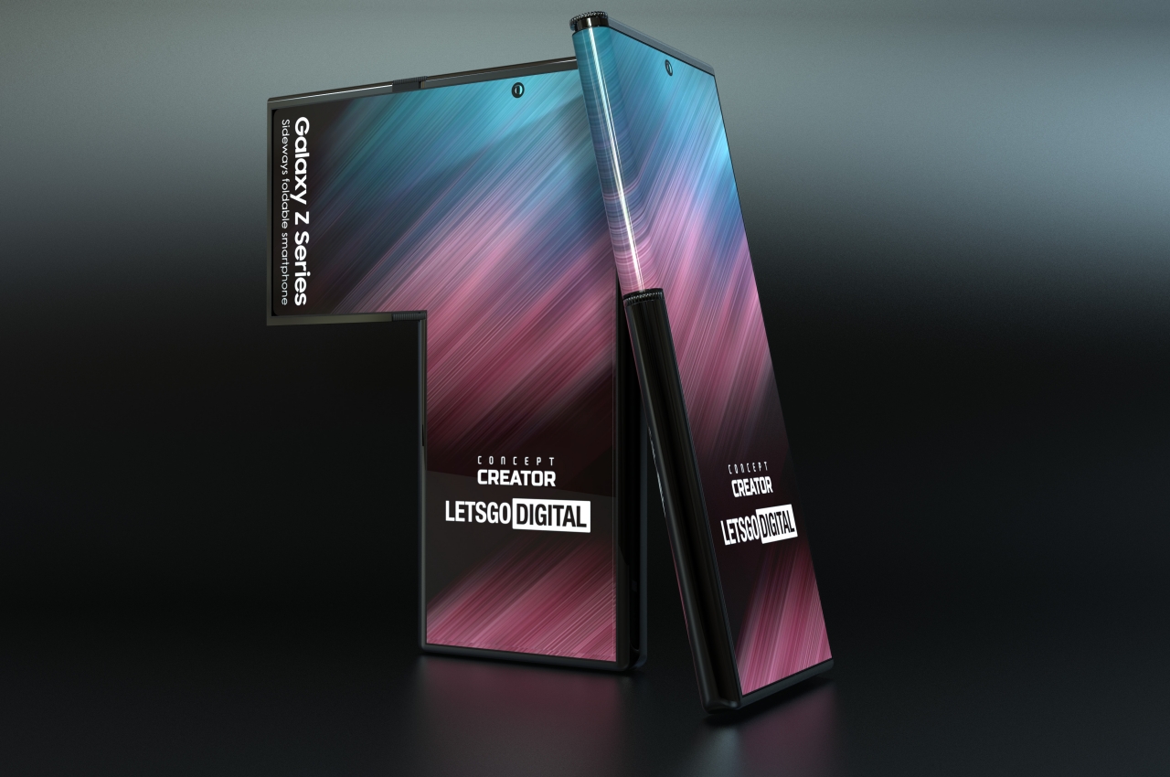 #Samsung foldable phone concept seems to be inspired by Tetris